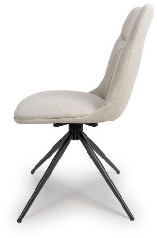 Product photograph of Boden Natural Easy Clean Fabric Dining Chair Sold In Pairs from Choice Furniture Superstore.
