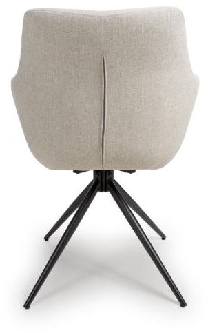 Product photograph of Boden Natural Easy Clean Fabric Carver Chair Sold In Pairs from Choice Furniture Superstore.