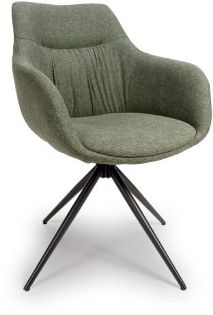 Product photograph of Boden Sage Easy Clean Fabric Carver Chair Sold In Pairs from Choice Furniture Superstore.
