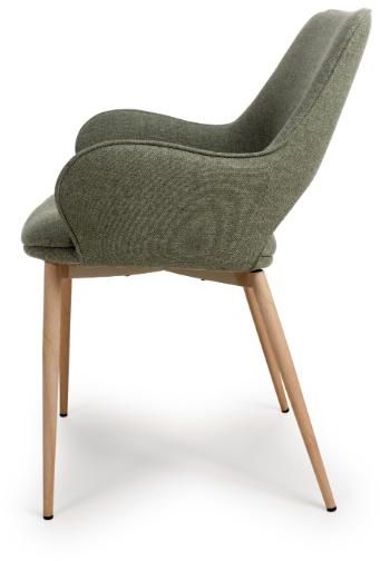 Product photograph of Sydney Sage Easy Clean Fabric Dining Chair Sold In Pairs from Choice Furniture Superstore.