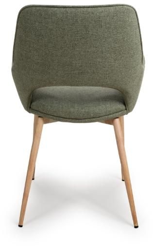 Product photograph of Sydney Sage Easy Clean Fabric Dining Chair Sold In Pairs from Choice Furniture Superstore.