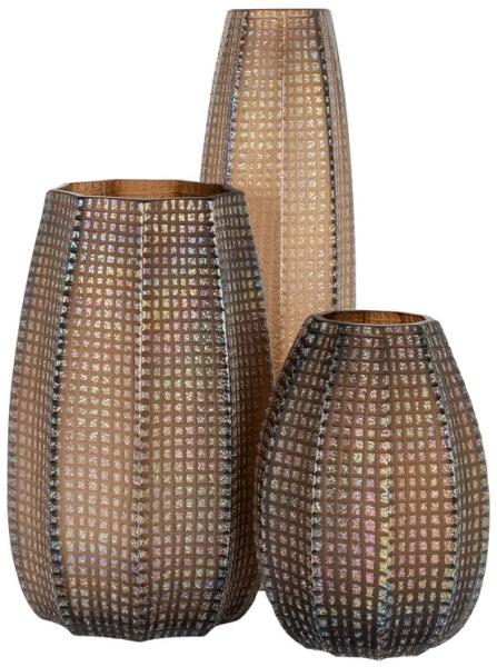 Product photograph of Marit Brown Vase from Choice Furniture Superstore.