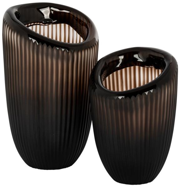 Product photograph of Bodi Brown Small Vase from Choice Furniture Superstore.