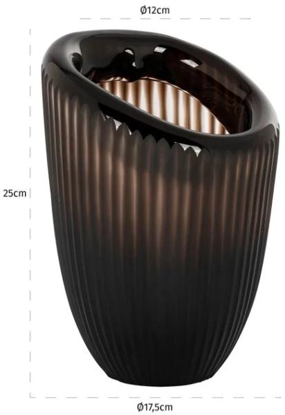 Product photograph of Bodi Brown Small Vase from Choice Furniture Superstore.