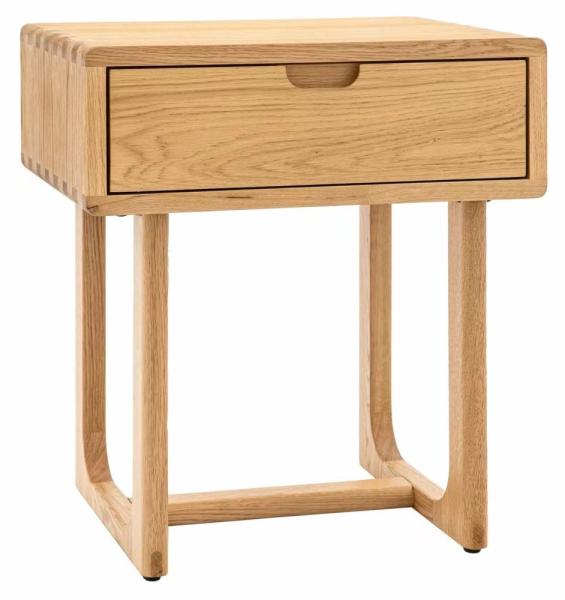 Product photograph of Craft Natural 1 Drawer Bedside Cabinet from Choice Furniture Superstore.