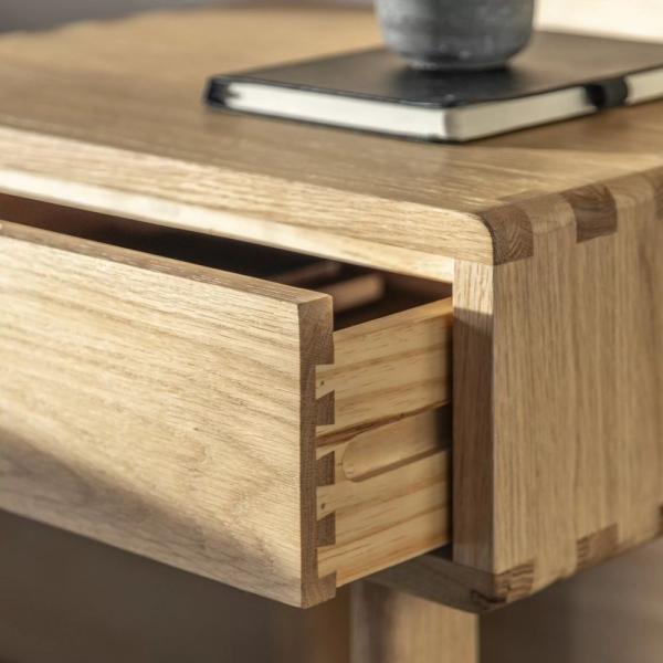 Product photograph of Craft Natural 1 Drawer Bedside Cabinet from Choice Furniture Superstore.