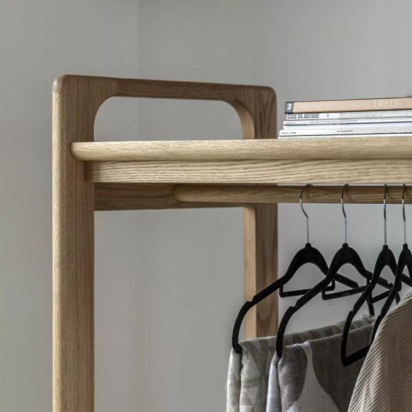 Product photograph of Craft Natural Open Wardrobe from Choice Furniture Superstore.