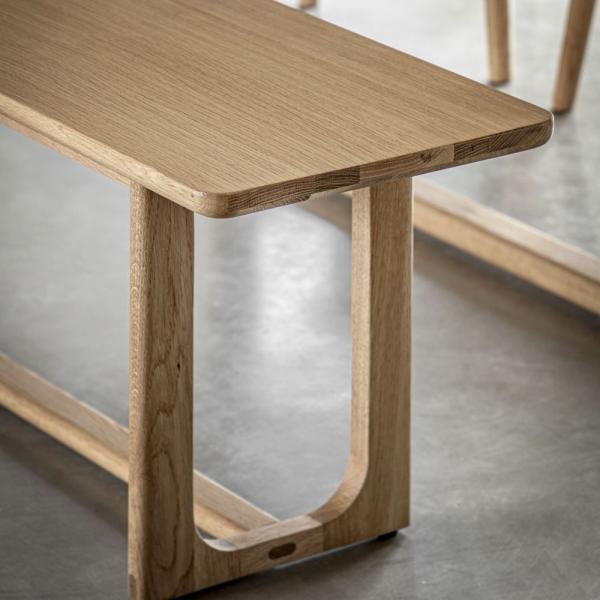 Product photograph of Craft Dining Bench - Comes In Natural And Smoked Options from Choice Furniture Superstore.