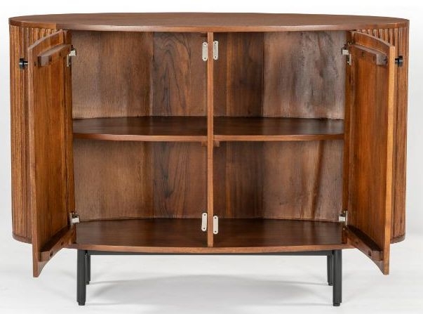 Product photograph of Panama Acacia Wood 2 Door Sideboard from Choice Furniture Superstore.