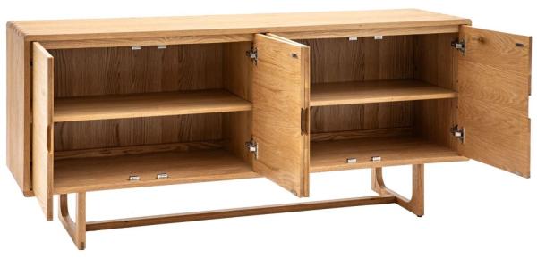 Product photograph of Craft 4 Door Sideboard - Comes In Natural And Smoked Options from Choice Furniture Superstore.