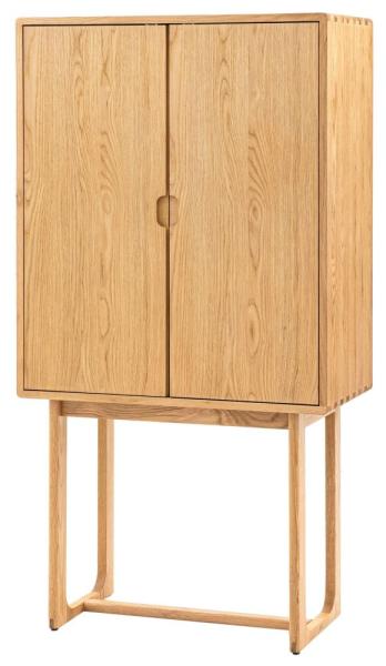 Product photograph of Craft 2 Door 2 Drawer Cocktail Cabinet - Comes In Natural And Smoked Options from Choice Furniture Superstore.