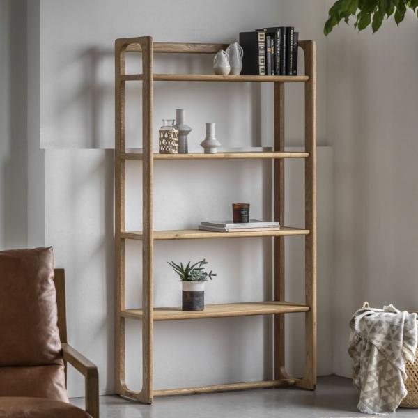 Product photograph of Craft Large Open Display Unit - Comes In Natural And Smoked Options from Choice Furniture Superstore.