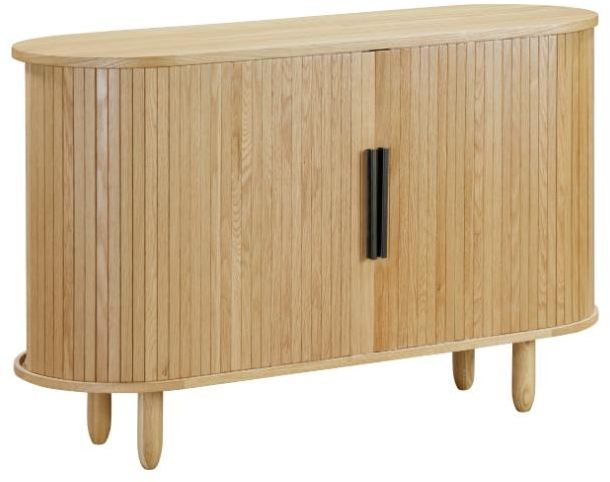 Product photograph of Vermont Natural Oak 2 Door Sideboard from Choice Furniture Superstore.