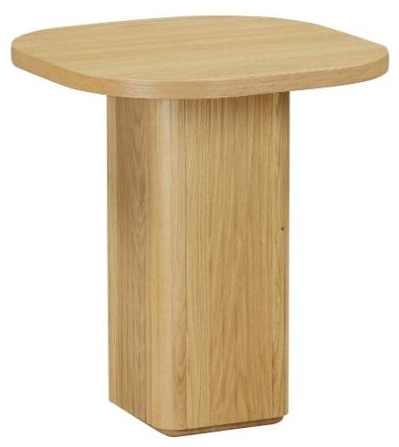 Product photograph of Vermont Natural Oak Side Table from Choice Furniture Superstore.