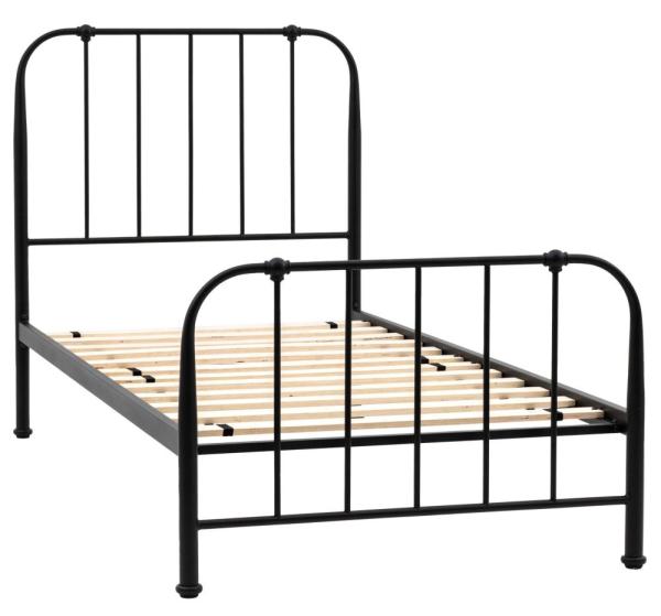 Product photograph of Loughton 3ft Single Metal Bed - Comes In Black And Ivory Options from Choice Furniture Superstore.