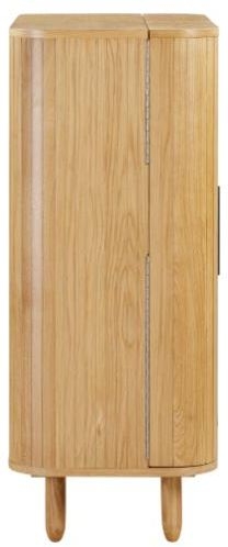 Product photograph of Vermont Natural Oak 2 Door Drinks Cabinet from Choice Furniture Superstore.