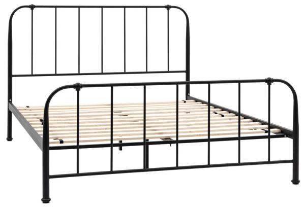 Product photograph of Loughton 5ft King Size Metal Bed - Comes In Black And Ivory Options from Choice Furniture Superstore.