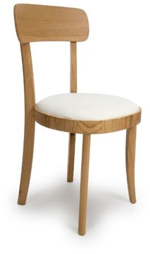 Product photograph of Vermont Natural Oak Dining Chair Sold In Pairs from Choice Furniture Superstore.