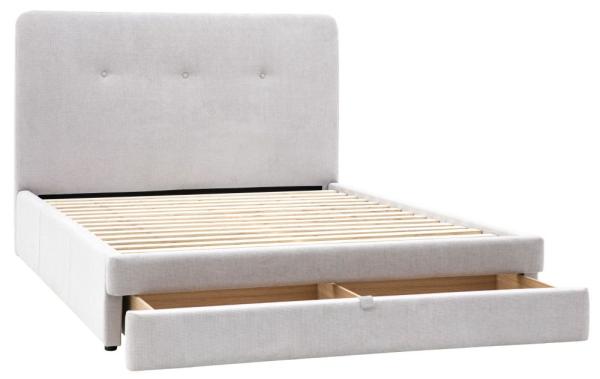 Product photograph of Marlowe 4ft 6in Double 2 Drawer Fabric Bed - Comes In Taupe And Green Options from Choice Furniture Superstore.