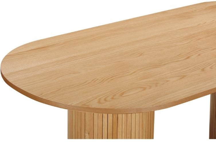 Product photograph of Vermont Natural Oak 8 Seater Dining Oval Table from Choice Furniture Superstore.
