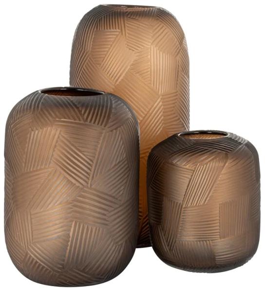 Product photograph of Lea Brown Medium Vase from Choice Furniture Superstore.