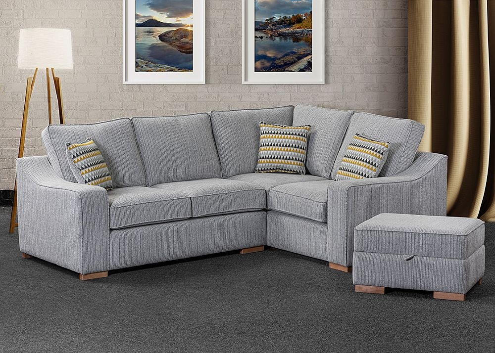 Product photograph of Sweet Dreams Blenheim Fabric Corner Sofa from Choice Furniture Superstore.