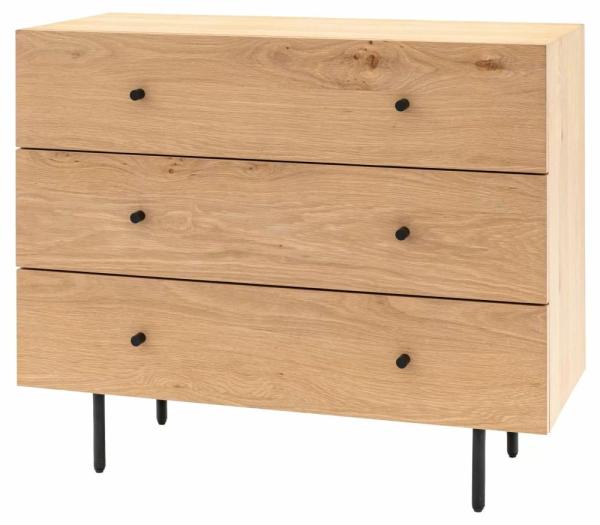 Product photograph of Ashdown Natural 3 Drawer Chest from Choice Furniture Superstore.