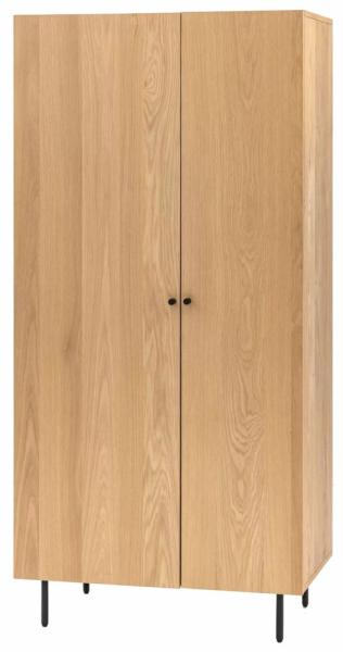 Product photograph of Ashdown Oak 2 Door Wardrobe from Choice Furniture Superstore.