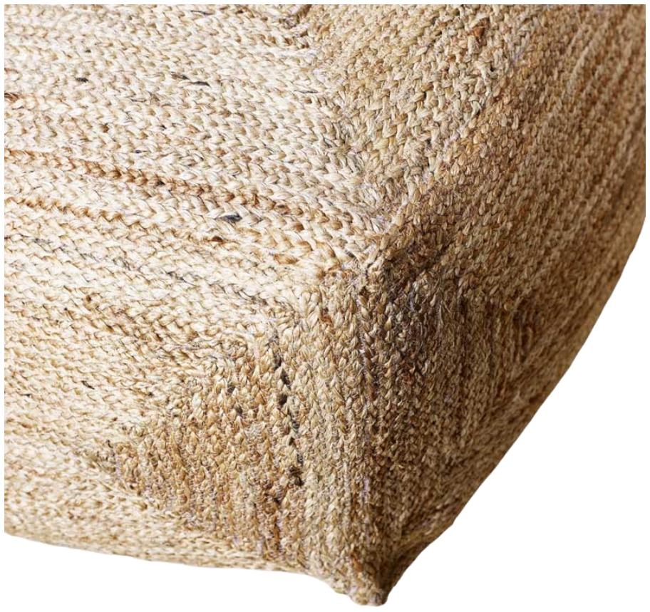 Product photograph of Natural Square Jute Pouffe - 45 X 55 X 100cm from Choice Furniture Superstore.