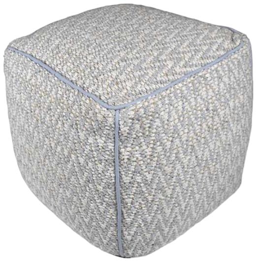 Product photograph of Zigzag Pouffe - 45 X 45 X 45cm from Choice Furniture Superstore.