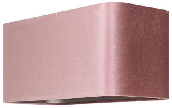 Product photograph of Old Rose Fabric Rectangular Lamp Shade from Choice Furniture Superstore.