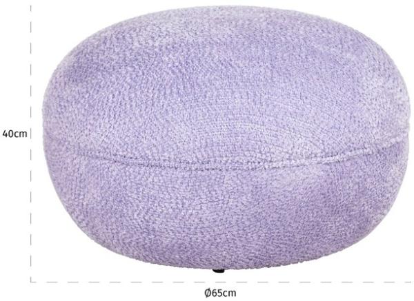 Product photograph of Jace Purple Fabric Pouffe from Choice Furniture Superstore.