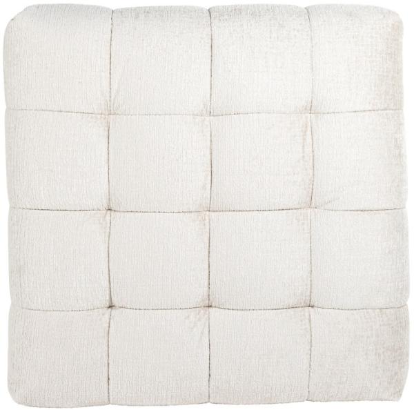 Product photograph of Merrol Cream Fabric Pouffe from Choice Furniture Superstore.