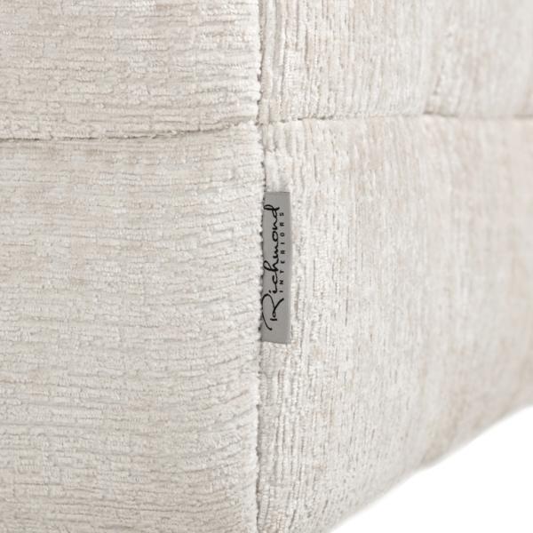 Product photograph of Merrol Cream Fabric Pouffe from Choice Furniture Superstore.