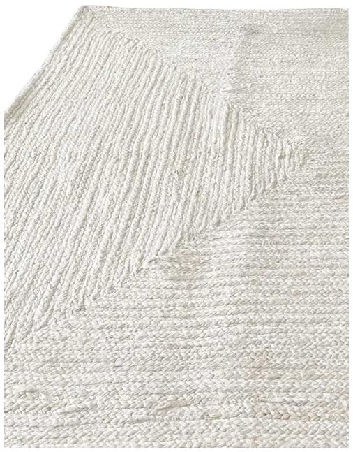 Product photograph of White Jute Braided Rug - 120 X 180cm from Choice Furniture Superstore.