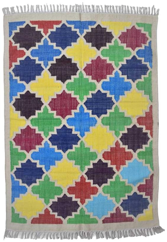 Product photograph of Rangoli Coloured Rug - 140 X 200cm from Choice Furniture Superstore.