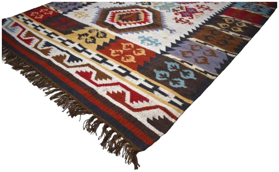 Product photograph of Kilim Wool Rug - 140 X 200cm from Choice Furniture Superstore.