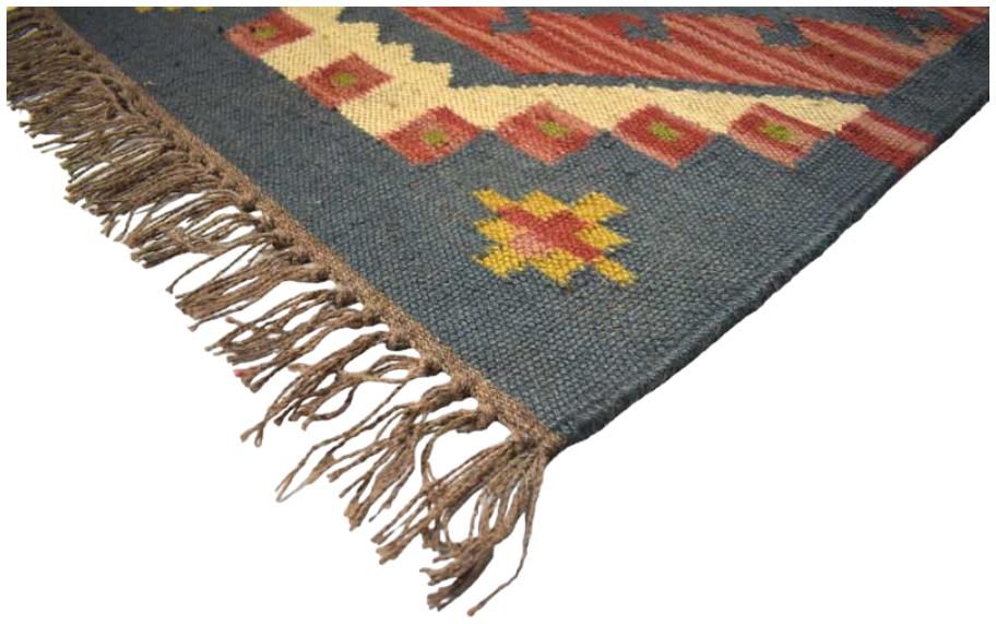 Product photograph of Wool And Jute Kilim Rug from Choice Furniture Superstore.
