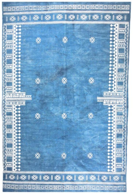 Product photograph of Star Denim Printed Rug - 150 X 245cm from Choice Furniture Superstore.