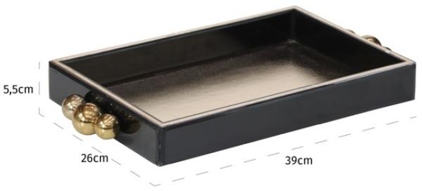 Product photograph of Liv Black Tray from Choice Furniture Superstore.