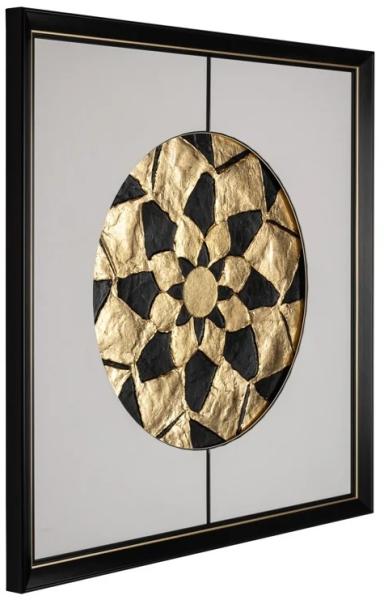 Product photograph of Sun Black And Gold Wall Art from Choice Furniture Superstore.