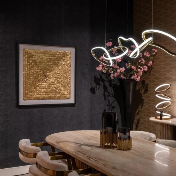 Product photograph of May Gold Wall Art from Choice Furniture Superstore.