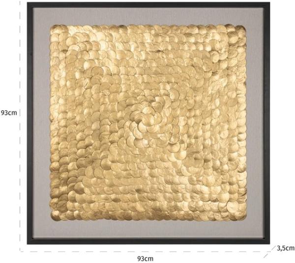 Product photograph of May Gold Wall Art from Choice Furniture Superstore.