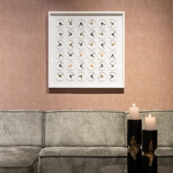 Product photograph of Time White Wall Art from Choice Furniture Superstore.