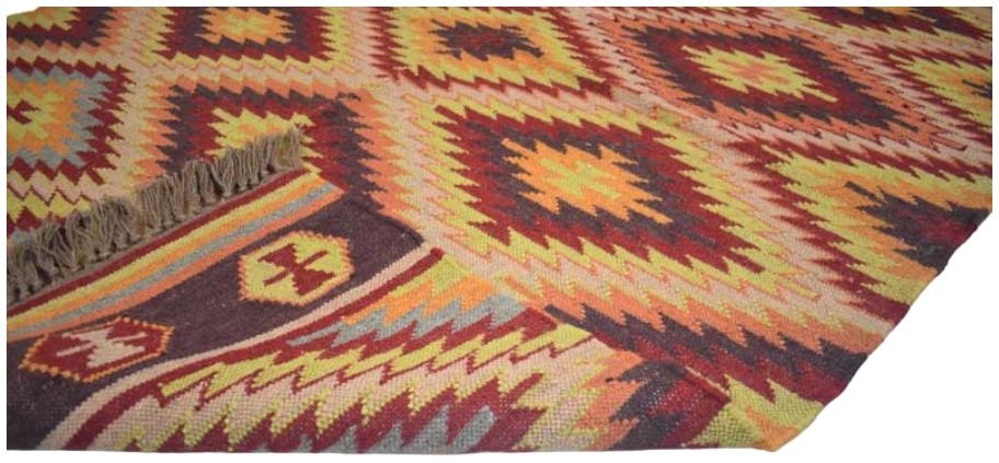 Product photograph of Multi Coloured Wool Punja Rugs from Choice Furniture Superstore.