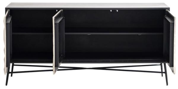 Product photograph of Tetro Silver 3 Door Sideboard from Choice Furniture Superstore.