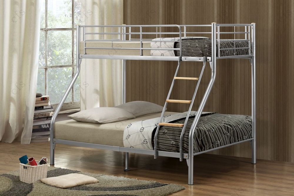 Product photograph of Birlea Nexus Silver Metal Bunk Bed from Choice Furniture Superstore.