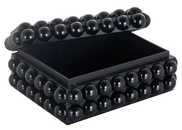 Product photograph of Batool Black Small Jewellery Box from Choice Furniture Superstore.