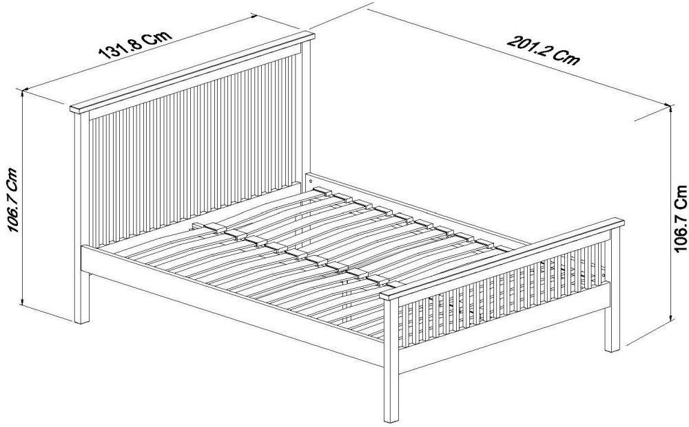 Product photograph of Bentley Designs Atlanta Two Tone 3ft Single High Footend Bed from Choice Furniture Superstore.