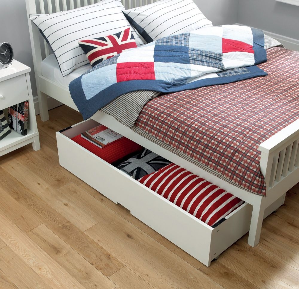Product photograph of Bentley Designs Atlanta White Underbed Drawer from Choice Furniture Superstore.